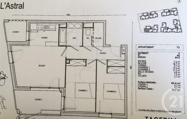 Appartement F3 à louer - 3 pièces - 64.4 m2 - TOULOUSE - 31 - MIDI-PYRENEES - Century 21 Fly Immo Appartement F3 à louer - 3 pièces - 64.4 m2 - TOULOUSE - 31 - MIDI-PYRENEES - Century 21 Fly Immo