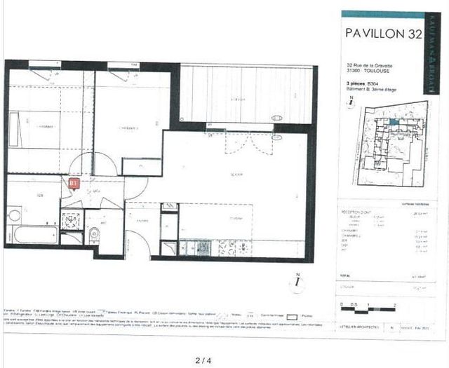 Appartement T3 à louer - 3 pièces - 61.14 m2 - TOULOUSE - 31 - MIDI-PYRENEES - Century 21 Fly Immo
