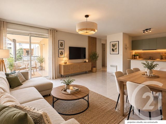 Appartement T3 à vendre - 3 pièces - 58.05 m2 - TOULOUSE - 31 - MIDI-PYRENEES - Century 21 Fly Immo